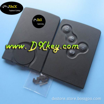 High quality key card renault 4 button smart key cover for Renault Koleos key